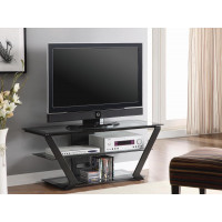 Coaster Furniture 701370 2-tier TV Console Black